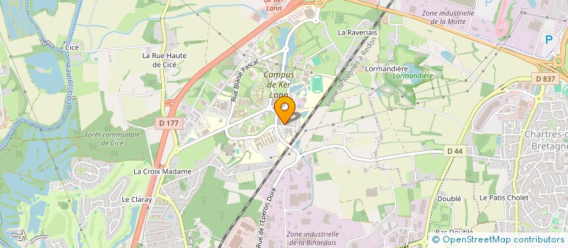 localisation de l'entreprise BLANCHARD  BRUZ