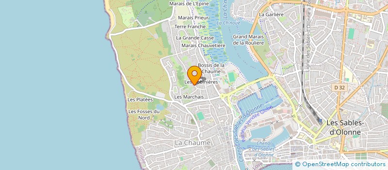 localisation de l'entreprise BLANCHARD à LES SABLES-D'OLONNE