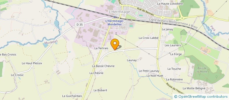 localisation de l'entreprise BLANCHARD AGRICULTURE  L'HERMITAGE