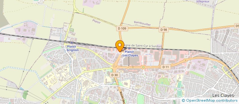 localisation de l'entreprise BLANCHARD AUTOMOBILES à PLAISIR