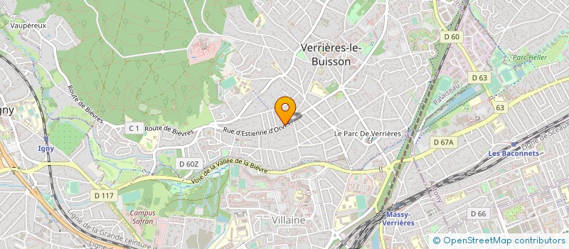 localisation de l'entreprise BLANCHARD CHAUFFAGE SANITAIRE à VERRIERES-LE-BUISSON