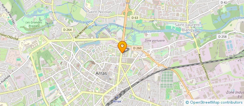 localisation de l'entreprise BLANCHARD CHIFFOLEAU INDIVISION à ARRAS
