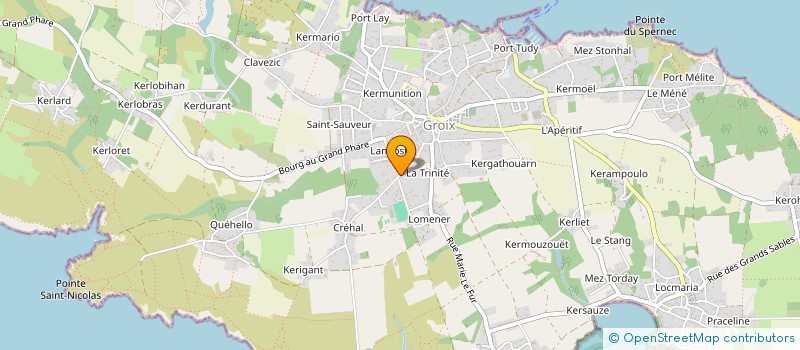 localisation de l'entreprise BLANCHARD CONSTRUCTION  GROIX