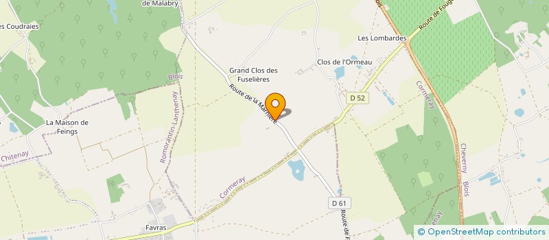 localisation de l'entreprise BLANCHARD COUVERTURE  CORMERAY