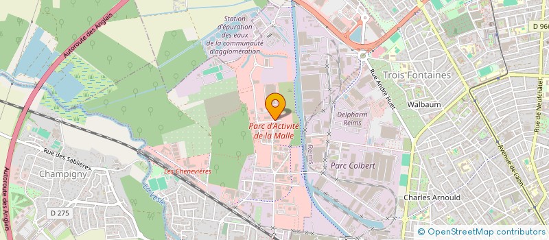 localisation de l'entreprise BLANCHARD ELECTRICITE SA à SAINT-BRICE-COURCELLES
