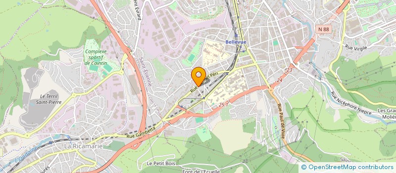 localisation de l'entreprise BLANCHARD FRERES à SAINT-ETIENNE