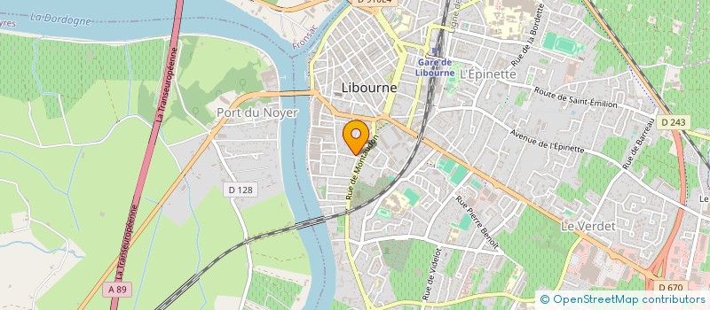 localisation de l'entreprise BLANCHARD FRERES  LIBOURNE