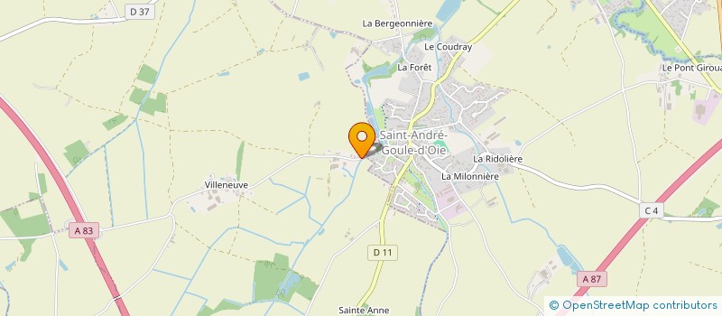 localisation de l'entreprise BLANCHARD GAUTREAU  CHAUCHE