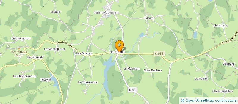 localisation de l'entreprise BLANCHARD HYGIENE SERVICE à SAINT-ALPINIEN