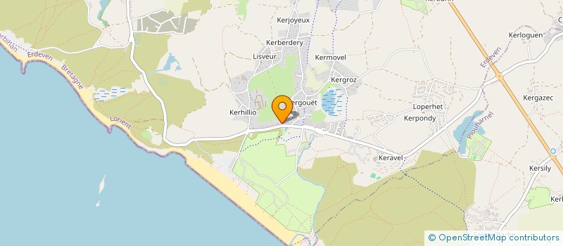 localisation de l'entreprise BLANCHARD - LE ROSCOUET  ERDEVEN