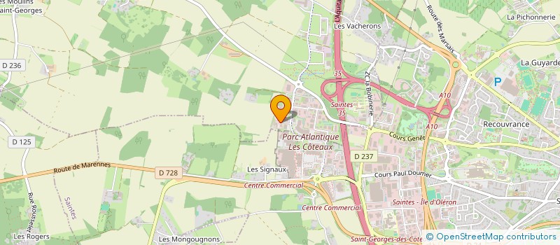 localisation de l'entreprise BLANCHARD MUSIQUE à SAINT-GEORGES-DES-COTEAUX