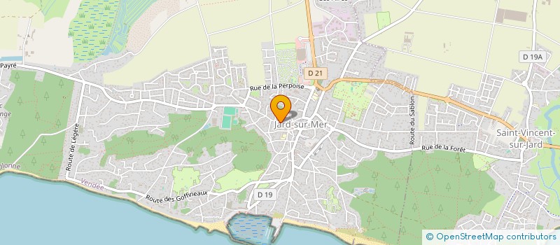 localisation de l'entreprise BLANCHARD PASCAL  JARD-SUR-MER