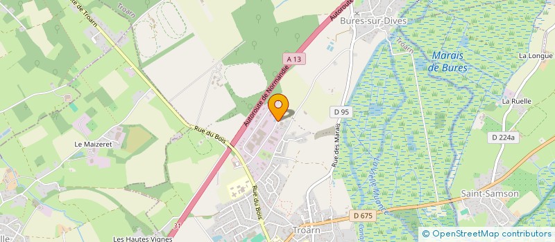 localisation de l'entreprise BLANCHARD SERVICES  TROARN