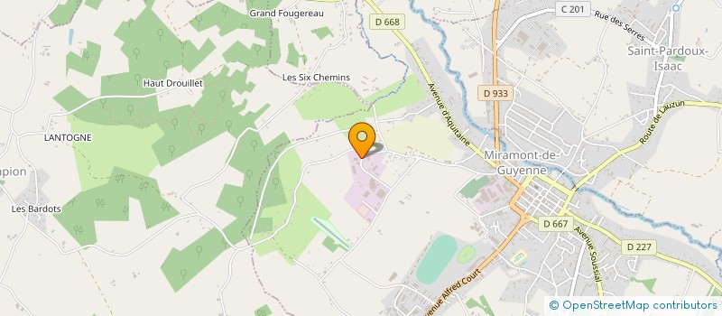 localisation de l'entreprise BLANCHARD TAILLE DE PIERRE  MIRAMONT-DE-GUYENNE