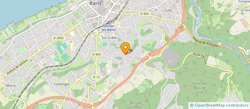 localisation de l'entreprise BLANCHARD74 à THONON-LES-BAINS