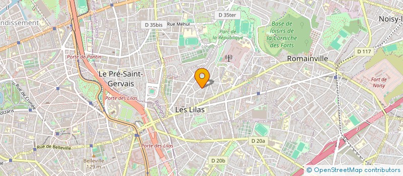 localisation de l'entreprise BLANCHARDJPSO à LES LILAS
