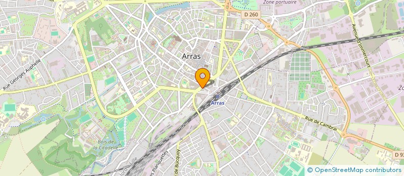 localisation de l'entreprise BLANCHART DIETETIQUE à ARRAS