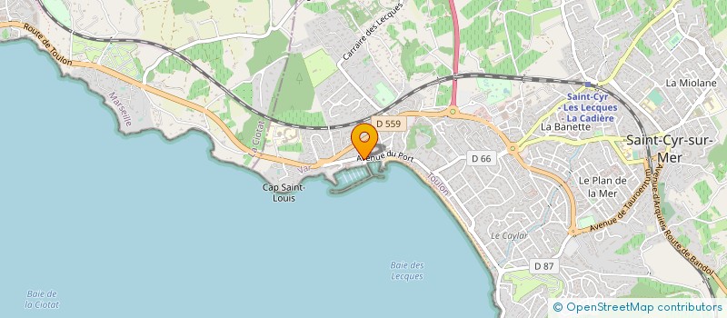 localisation de l'entreprise BLANCHE à SAINT-CYR-SUR-MER
