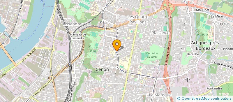 localisation de l'entreprise BLANCHE  CENON