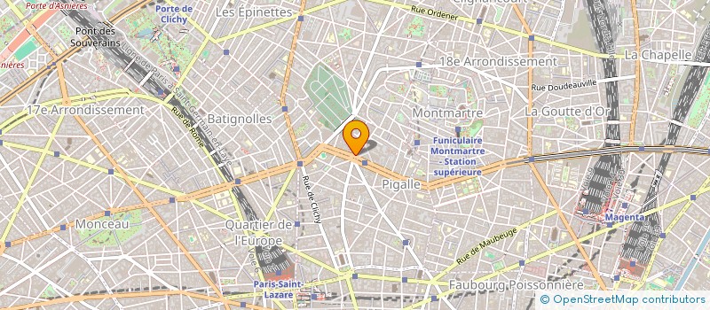 localisation de l'entreprise BLANCHE 6  PARIS