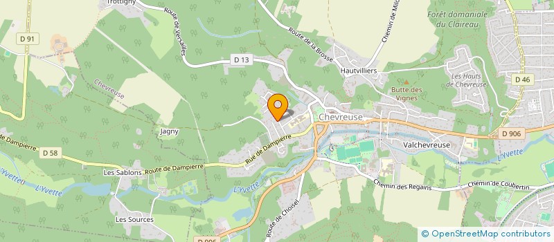 localisation de l'entreprise BLANCHE BEAUSEJOUR  CHEVREUSE