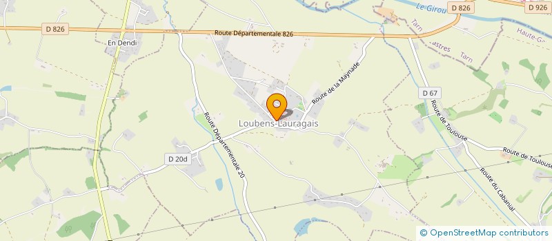 localisation de l'entreprise BLANCHE COLOMBE  LOUBENS-LAURAGAIS