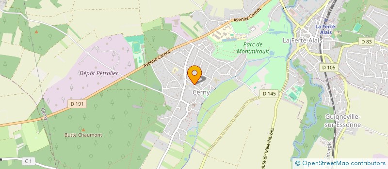 localisation de l'entreprise BLANCHE DE CASTILLE  CERNY