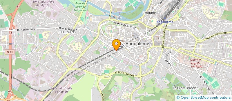 localisation de l'entreprise BLANCHE ECUME à ANGOULEME