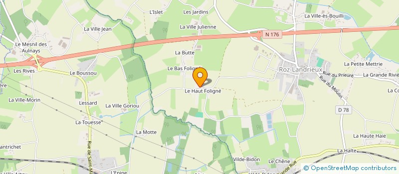 localisation de l'entreprise BLANCHE HERMINE  ROZ-LANDRIEUX