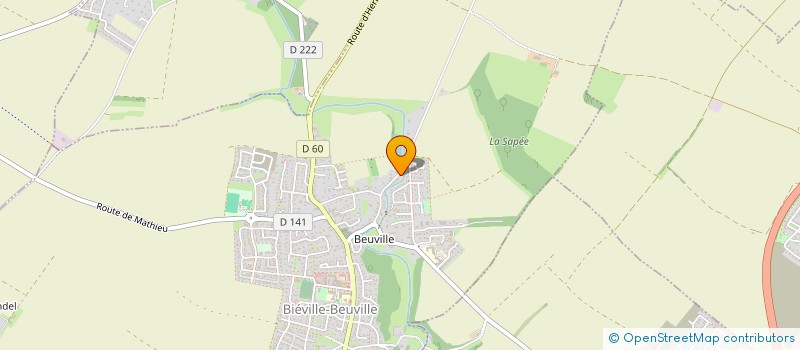 localisation de l'entreprise BLANCHE MARCEAU  BIEVILLE-BEUVILLE