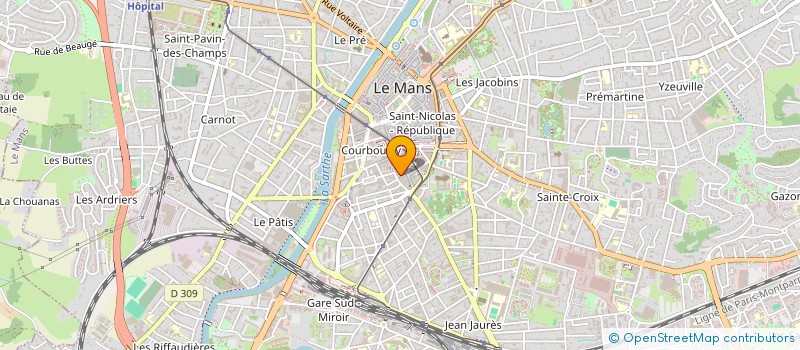 localisation de l'entreprise BLANCHE & MICHEL  LE MANS