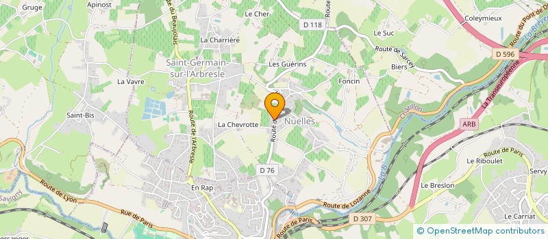 localisation de l'entreprise BLANCHE MORLOT EDITIONS  SAINT-GERMAIN-NUELLES