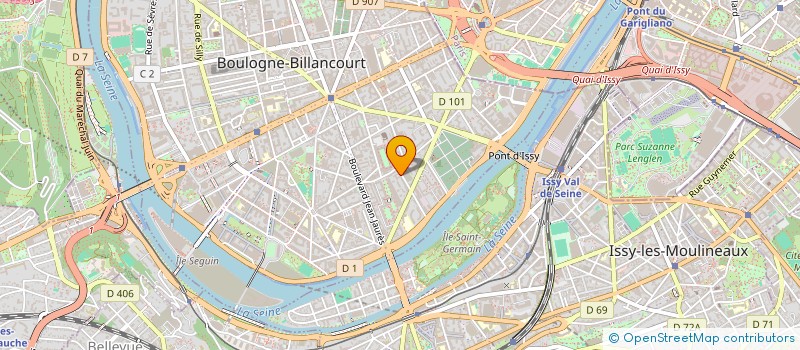 localisation de l'entreprise BLANCHE SAS à BOULOGNE-BILLANCOURT