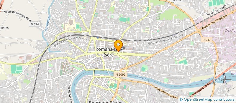 localisation de l'entreprise BLANCHE VAPE à ROMANS-SUR-ISERE