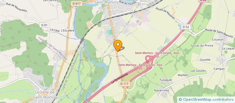 localisation de l'entreprise BLANCHEA  SAINT-MARTORY