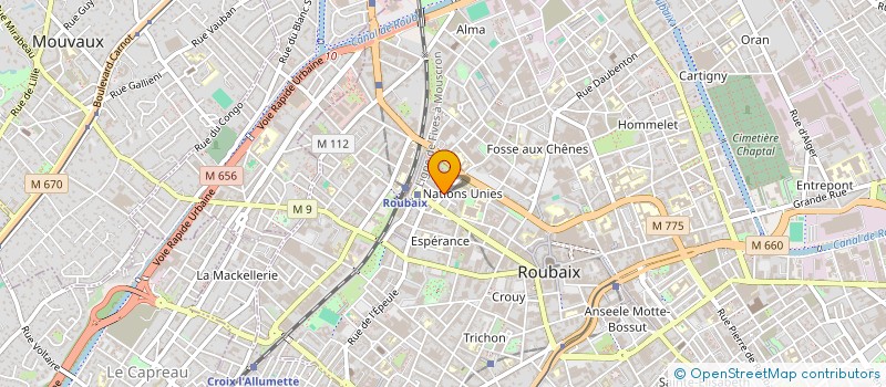 localisation de l'entreprise BLANCHEMAILLE  ROUBAIX