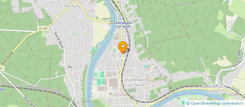 localisation de l'entreprise BLANCHEREIT  CHAMPAGNE-SUR-SEINE