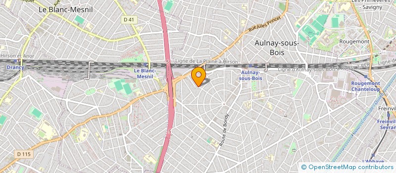 localisation de l'entreprise BLANCHES BENNES à AULNAY-SOUS-BOIS