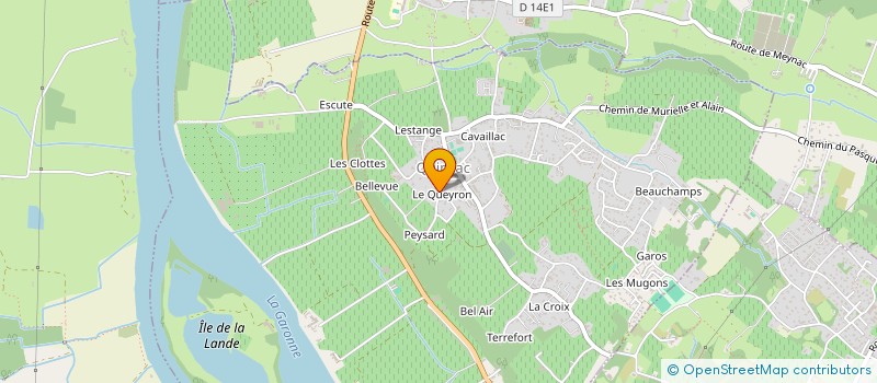 localisation de l'entreprise BLANCHES HALLES  QUINSAC