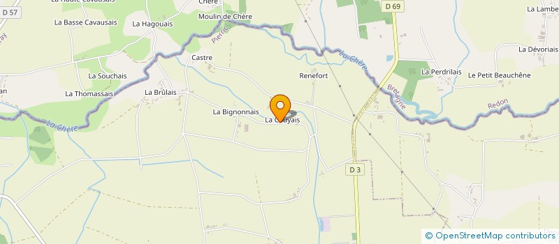 localisation de l'entreprise BLANCHET COUVERTURE à LA GRIGONNAIS