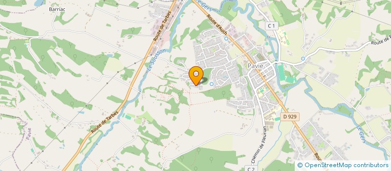 localisation de l'entreprise BLANCHET - CRUCQ  PAVIE