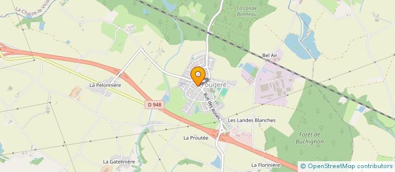 localisation de l'entreprise BLANCHET ENERGIE  FOUGERE