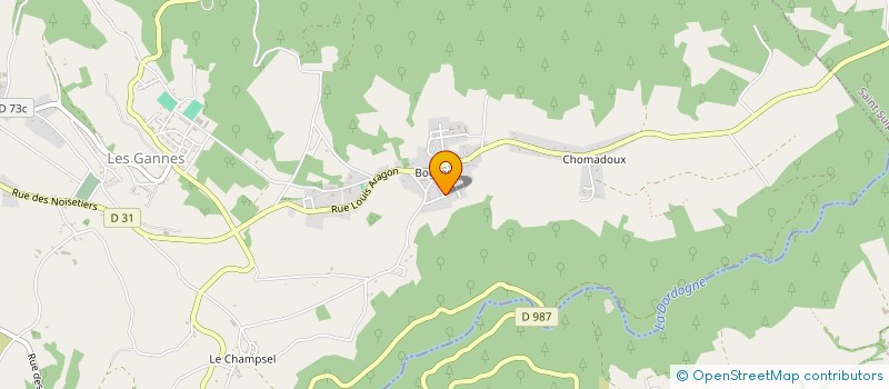 localisation de l'entreprise BLANCHET FUNERAIRE  MESSEIX