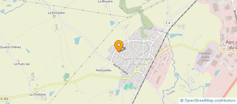 localisation de l'entreprise BLANCHET IMMO  SAINT-CHRISTOPHE-DU-BOIS