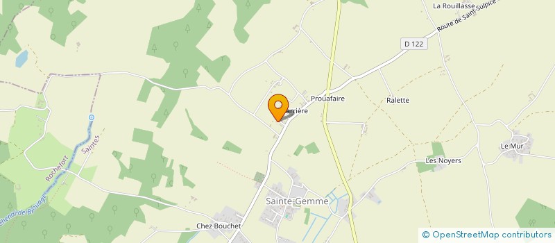 localisation de l'entreprise BLANCHET IMMO  SAINTE-GEMME