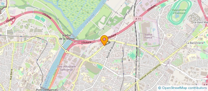 localisation de l'entreprise BLANCHET INSTALLATION PLOMBERIE CHAUFFAGE  ANGERS