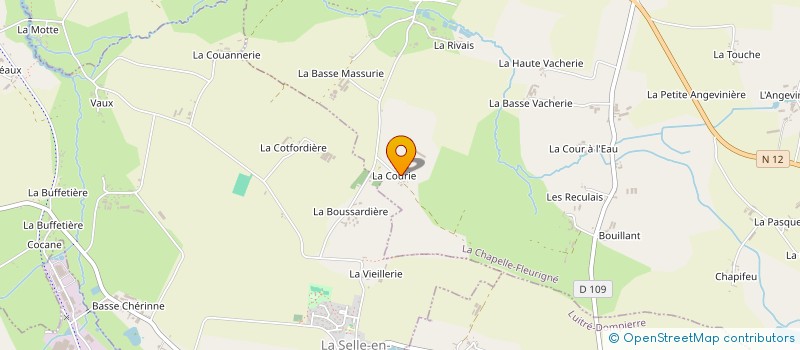 localisation de l'entreprise BLANCHET - PRIOUL à LA CHAPELLE FLEURIGNE