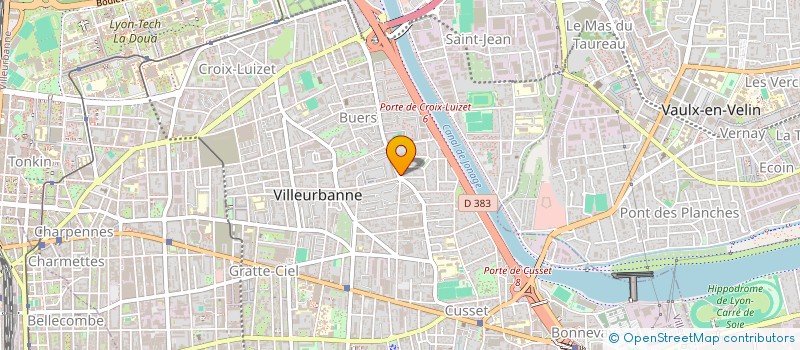 localisation de l'entreprise BLANCHEUR ET SERVICES à VILLEURBANNE