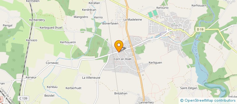 localisation de l'entreprise BLANCHEUR HERMINE  BRECH