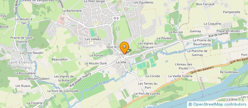 localisation de l'entreprise BLANCHISERVICE 37 à LUYNES